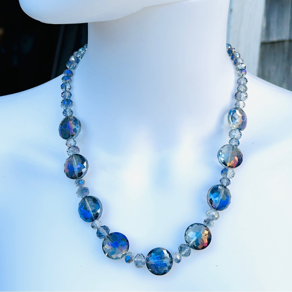 VINTAGE Quartz Crystal Statement Necklace